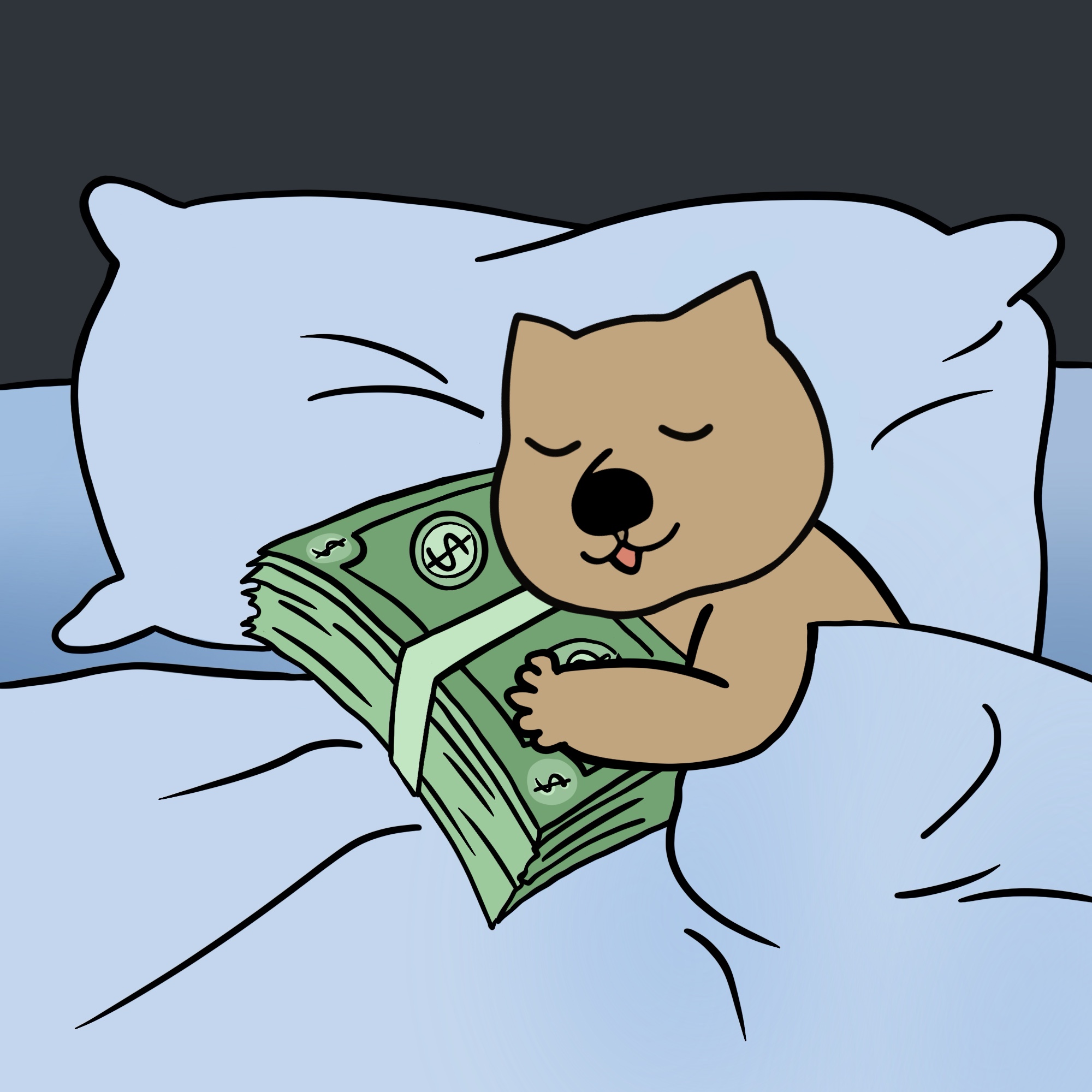 OLI sleeping and trading